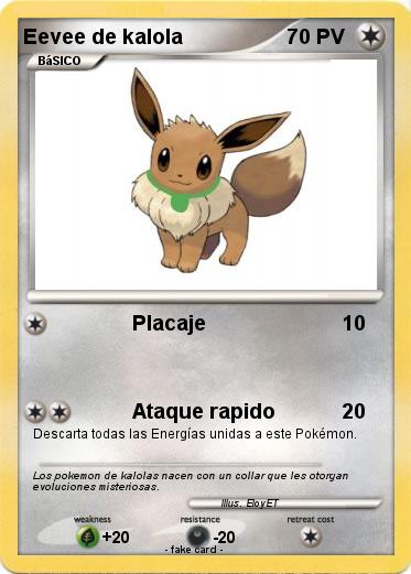 Pokemon Eevee de kalola