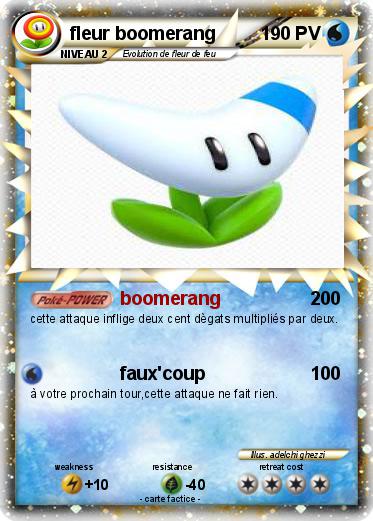 Pokemon fleur boomerang