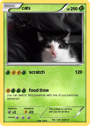 Pok mon Cats 176 176 Scratch My Pokemon Card
