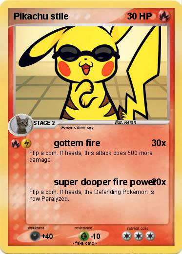 Pokemon Pikachu stile