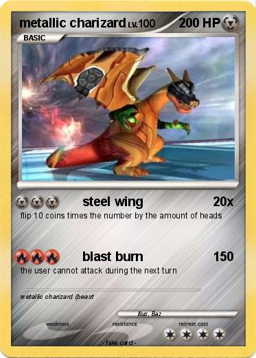 Pokemon metallic charizard
