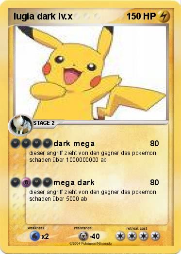 Pokemon lugia dark lv.x