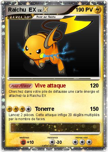 Pokemon Raichu  EX