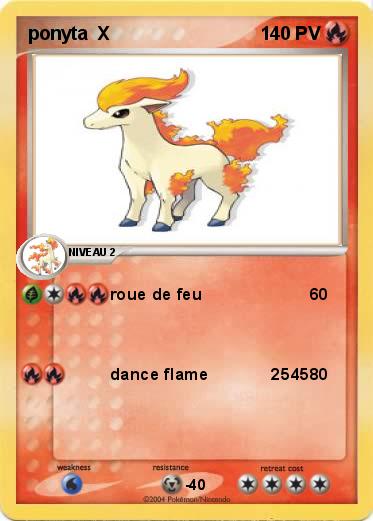 Pokemon ponyta  X