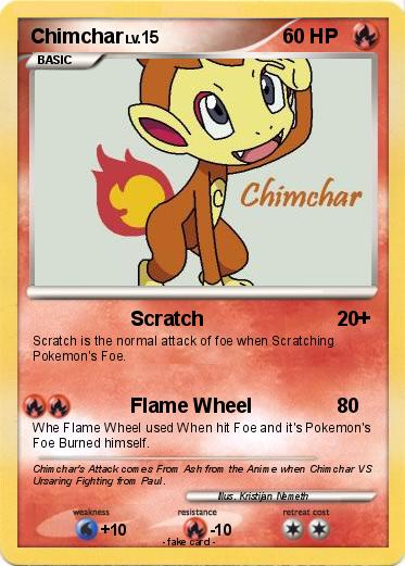 Pokemon Chimchar