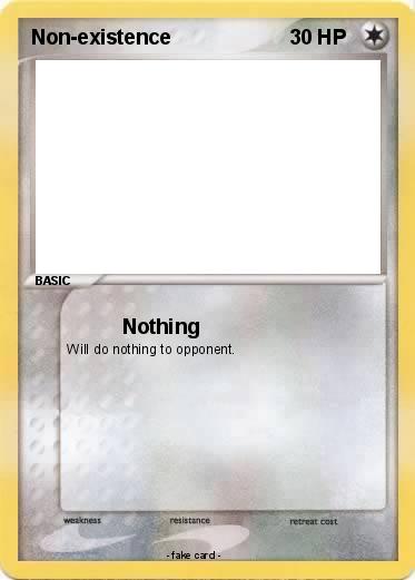 Pokemon Non-existence