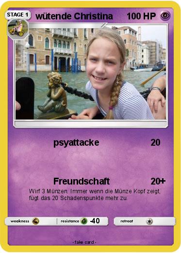 Pokemon wütende Christina