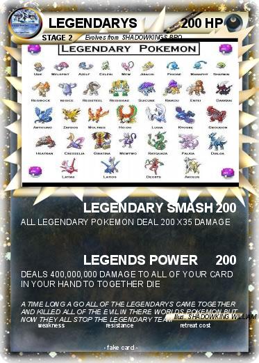 Pokemon LEGENDARYS