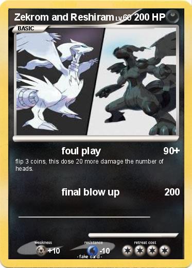 Pokemon Zekrom and Reshiram