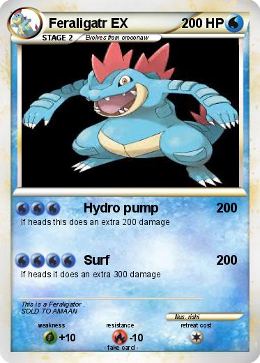 Pokemon Feraligatr EX