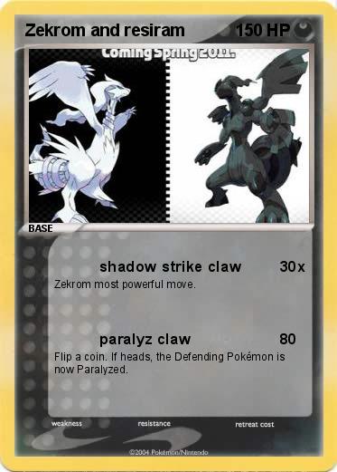 Pokemon Zekrom and resiram