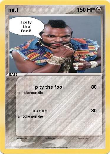 Pokemon mr.t