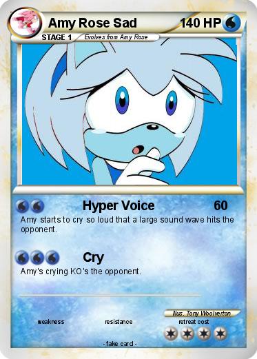 Pokemon Amy Rose Sad