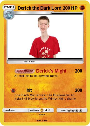 Pokemon Derick the Dark Lord