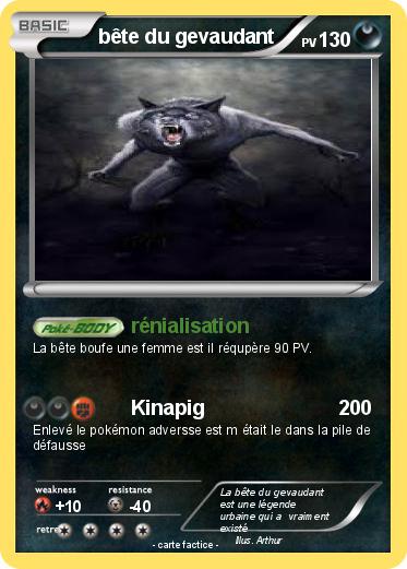 Pokemon bête du gevaudant