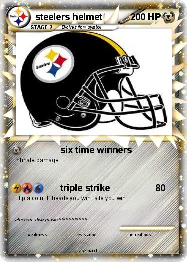 Pokemon steelers helmet