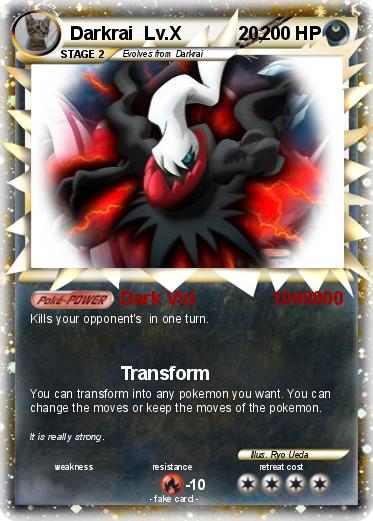 Pokemon Darkrai  Lv.X           20,