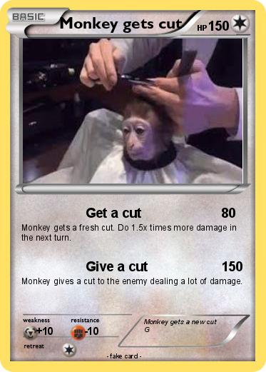 Pokemon Monkey gets cut