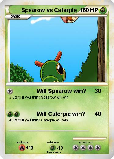 Pokemon Spearow vs Caterpie