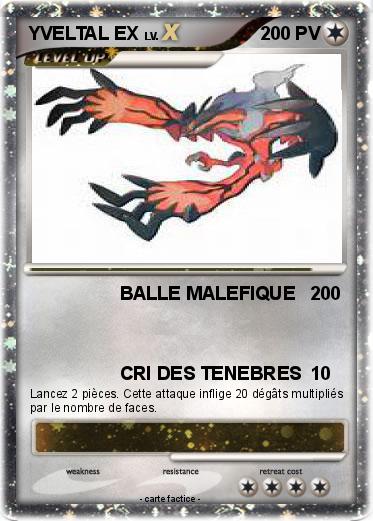 Pokemon YVELTAL EX
