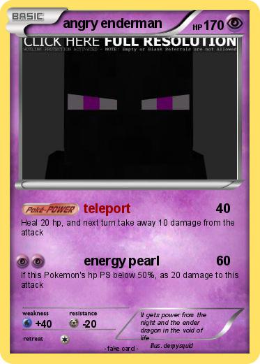 Pokemon angry enderman