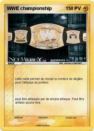 Pokemon WWE championship