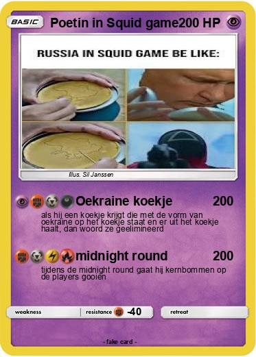 Pokemon Poetin in Squid game