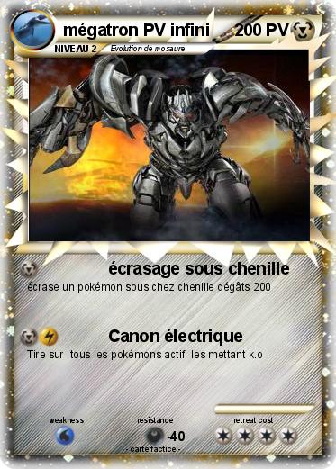 Pokemon mégatron PV infini