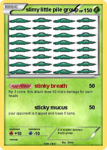 Pokemon slimy little pile group