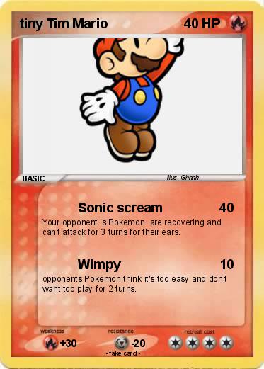 Pokemon tiny Tim Mario