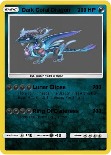 Pokemon Dark Coral Dragon