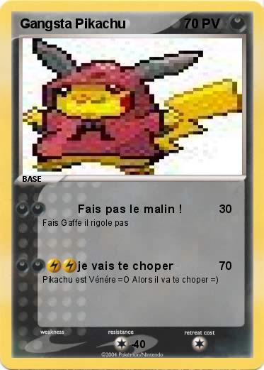 Pokemon Gangsta Pikachu 