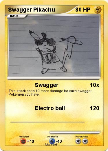 Pokemon Swagger Pikachu
