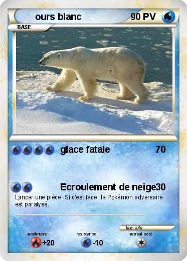 Pokemon ours blanc