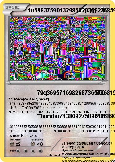 Pokemon 1u598375901329856293692368592893759273592361596235