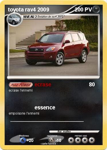 Pokemon toyota rav4 2009