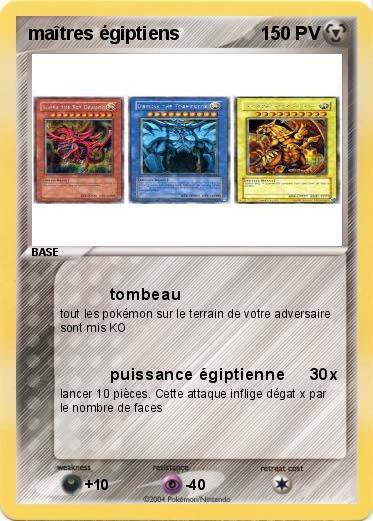 Pokemon maîtres égiptiens