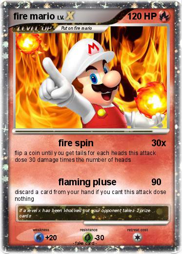 Pokemon fire mario