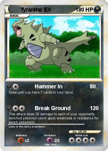 Pokemon Tyranitar EX