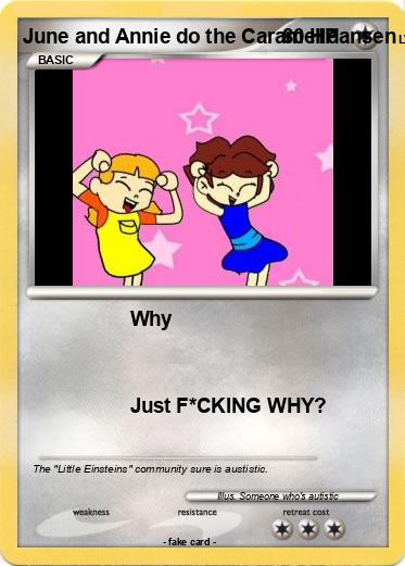 Pokemon June and Annie do the Caramelldansen