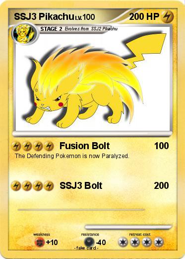 Pokemon SSJ3 Pikachu