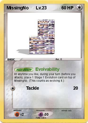 Pokemon MissingNo      Lv.23