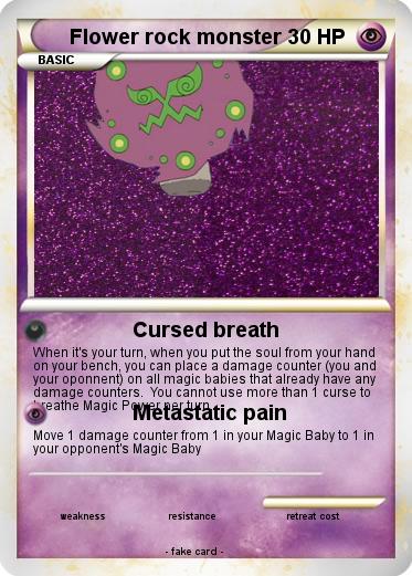 Pokemon Flower rock monster