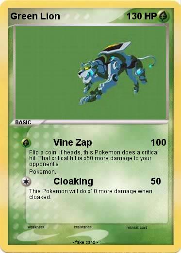 Pokemon Green Lion