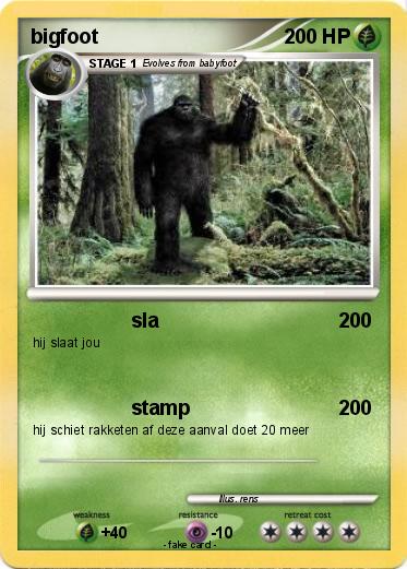 Pokemon bigfoot