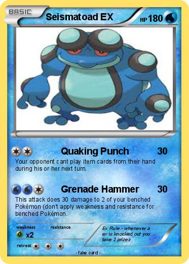 Pokemon Seismatoad EX