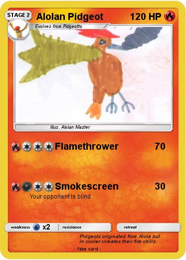 Pokemon Alolan Pidgeot