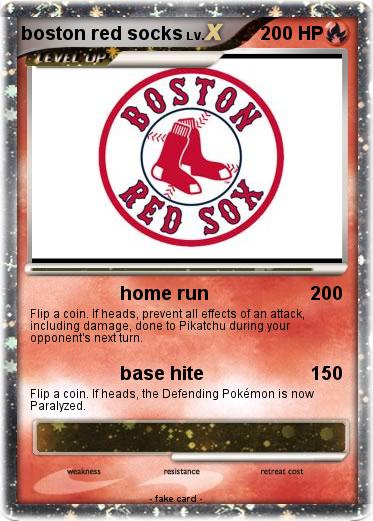 Pokemon boston red socks