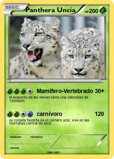 Pokemon Panthera Uncia