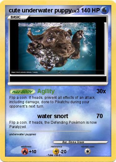 Pokemon cute underwater puppy